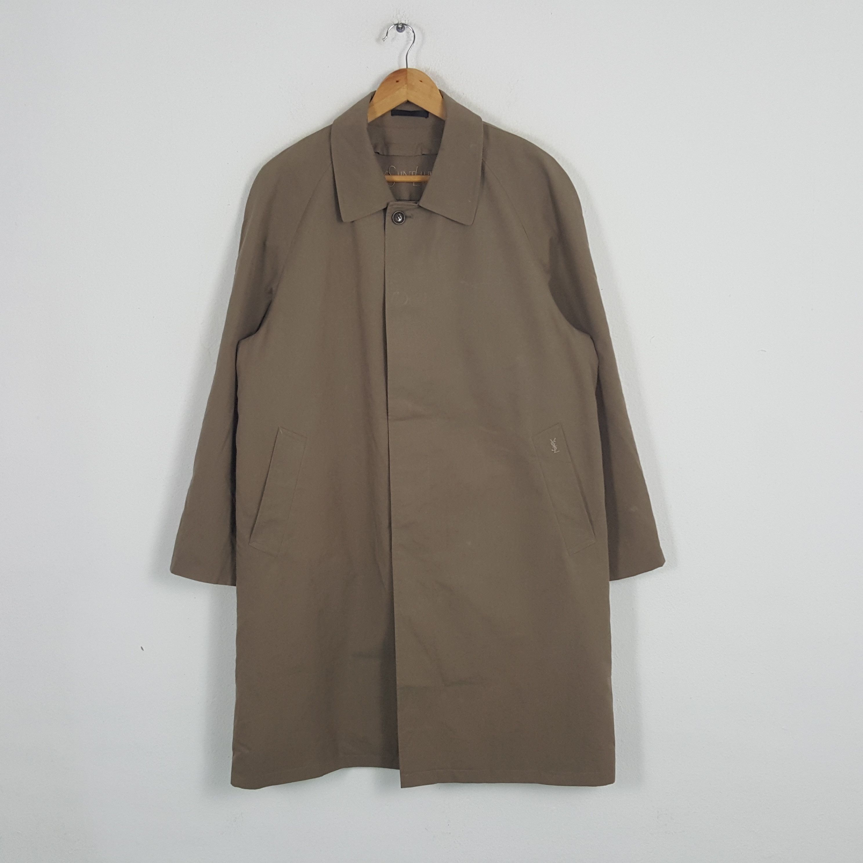 Vintage × Yves Saint Laurent Vintage Yves Saint Laurent Italian Brand Trench Jacket Size US L / EU 52-54 / 3 - 1 Thumbnail