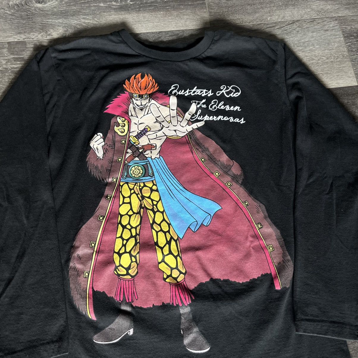 Anime Vintage One Piece Eustass Kid Pirate Graphic Longsleeve Tee Size US L / EU 52-54 / 3 - 3 Thumbnail