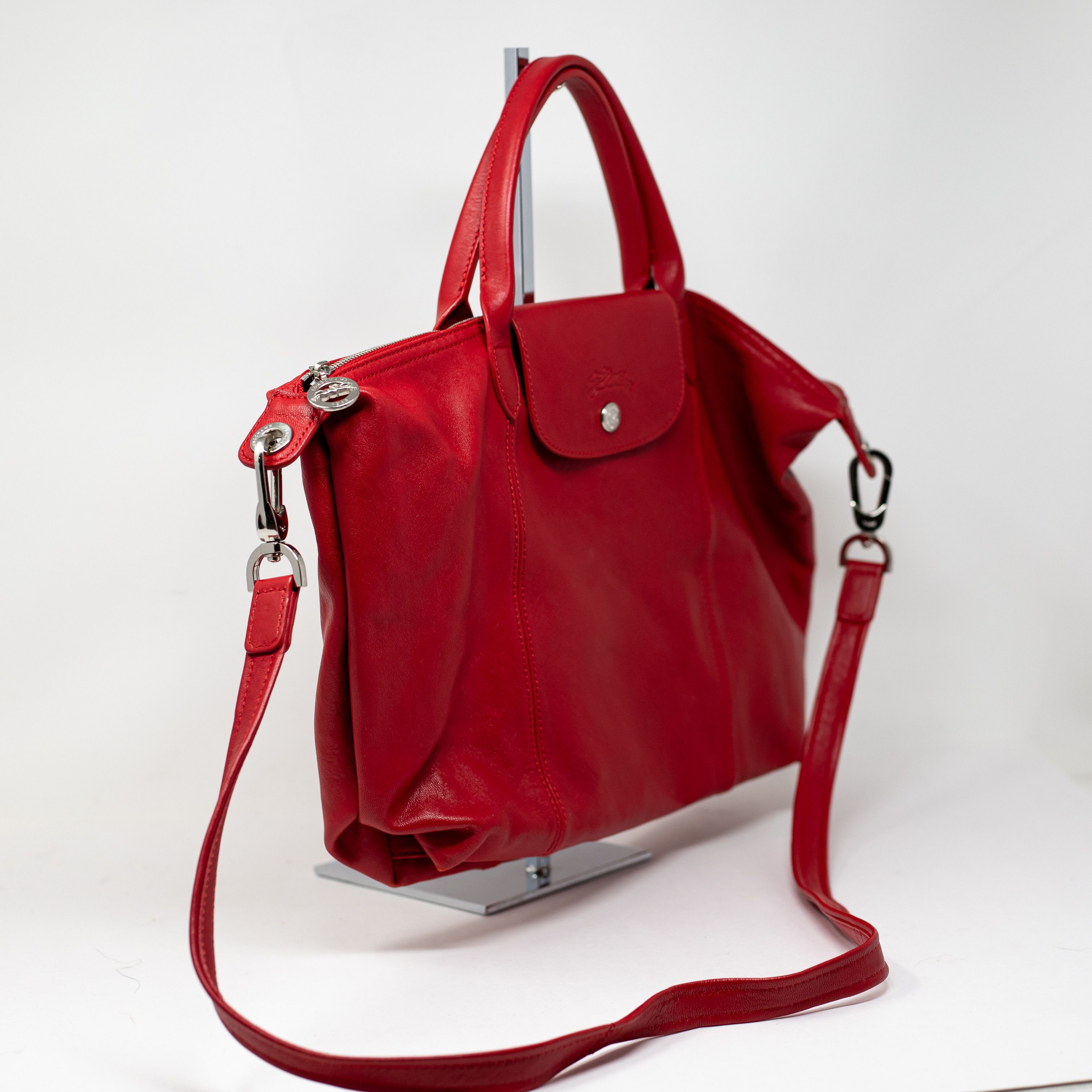 Longchamp Longchamp Le Pliage Cuir Medium Genuine Size ONE SIZE - 3 Thumbnail