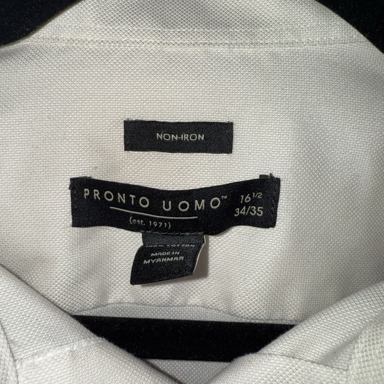 Pronto Uomo Pronto Uomo Dress Shirt 16 1/2 34/35 Size US L / EU 52-54 / 3 - 2 Thumbnail