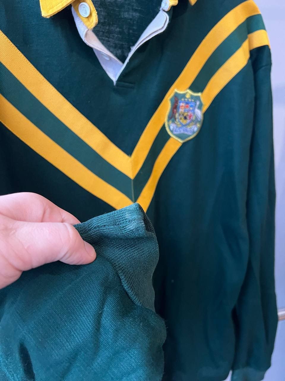 Canterbury of New Zealand 1970/75 AUSTRALIA TEAM WALLABIES RARE RUGBY UNION SHIRT XL Size US XL / EU 56 / 4 - 10 Thumbnail