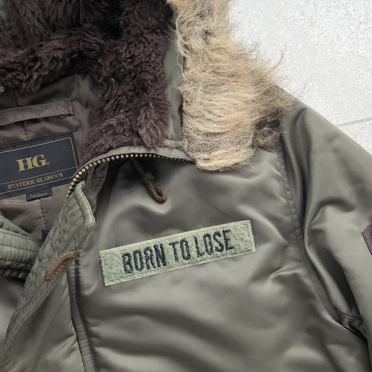 Hysteric Glamour Hysteric Glamour N-2BMilitary Flight Jacket Fur Hoded Jacket Size US M / EU 48-50 / 2 - 9 Thumbnail