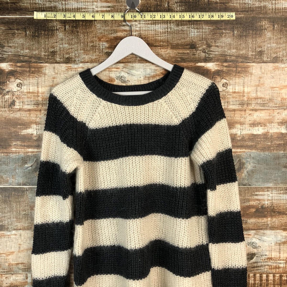 Ann Taylor × OVER THE STRiPES Ann Taylor Stripe Brown Knitwear #A2235 Size S / US 4 / IT 40 - 2 Thumbnail