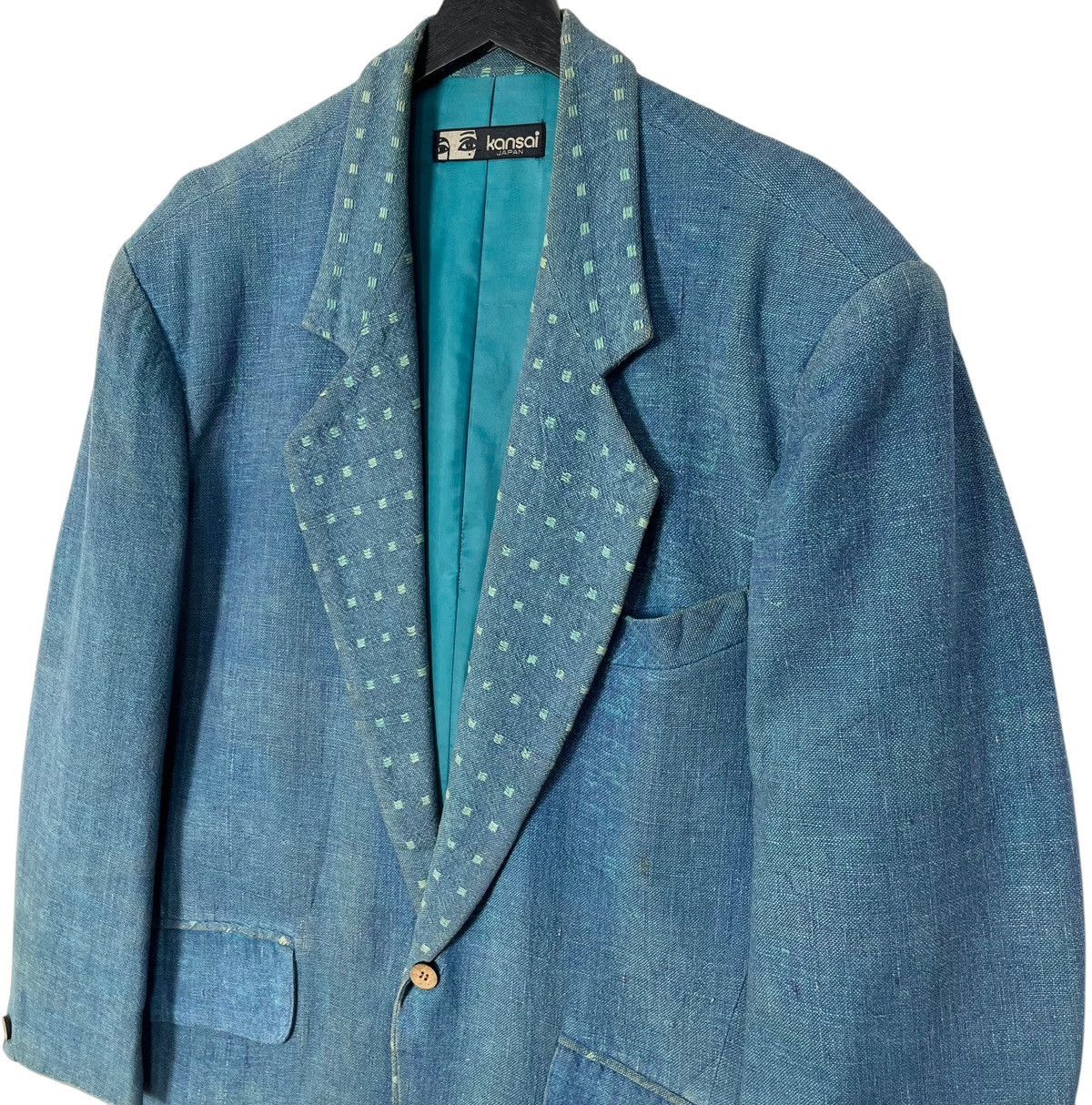 Japanese Brand × Kansai Yamamoto × Vintage Vintage Kansai Yamamoto Blazer Jacket Size US XL / EU 56 / 4 - 4 Thumbnail