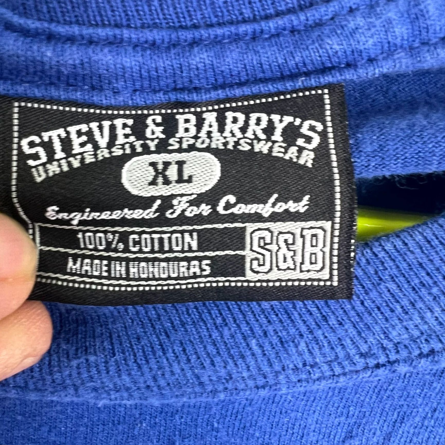 Vintage Steve & Barry's College Graphic T-Shirt Men's XL Blue Barney Adventure Time Size US XL / EU 56 / 4 - 4 Thumbnail