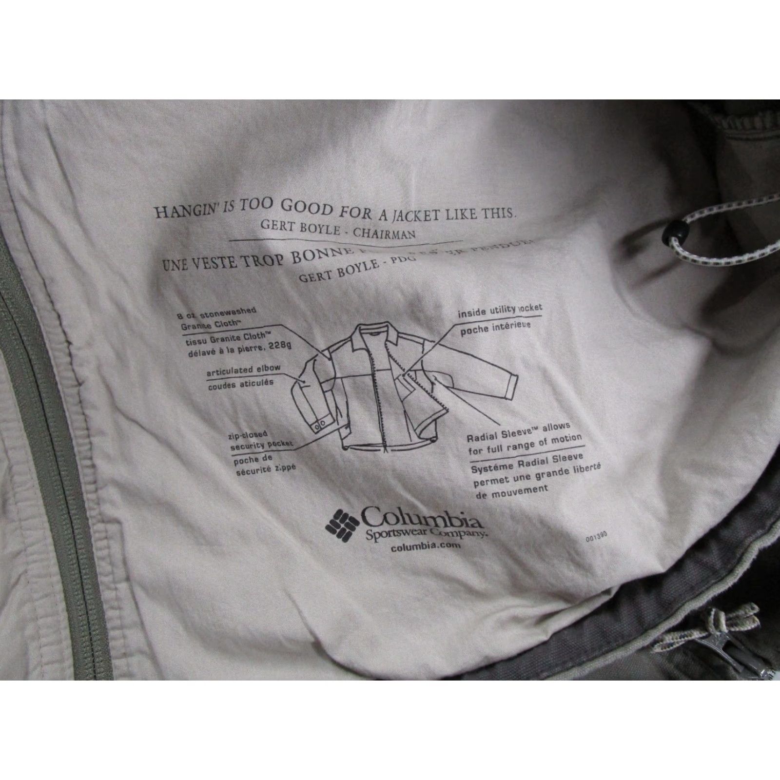 Vintage VINTAGE Columbia Full Zip Canvas Jacket Mens L Gray Winter Workwear Casual 90s Theme Skiing Zippers Size US L / EU 52-54 / 3 - 5 Thumbnail