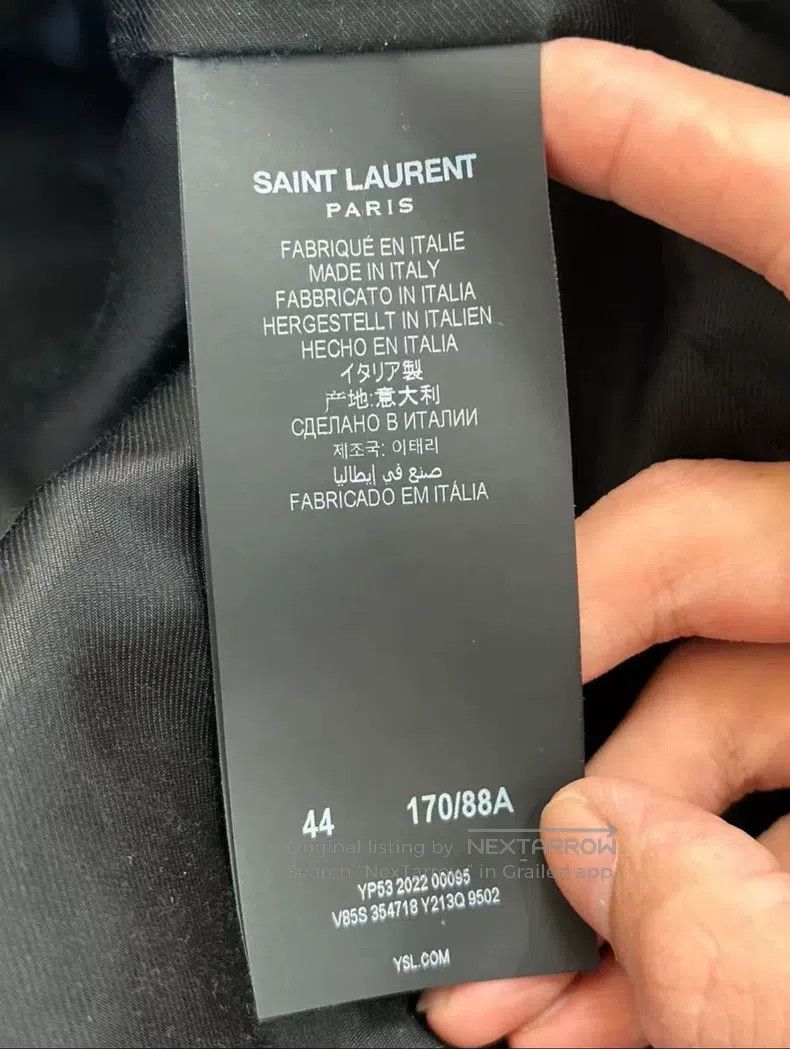 Saint Laurent Paris Saint Laurent Paris White baseball jacket Size US S / EU 44-46 / 1 - 3 Thumbnail