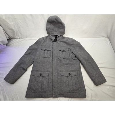Black Rivet BLACK RIVET MENS XL GRAY MOTORCYCLE heavy JACKET removable h Size US XL / EU 56 / 4 - 1 Thumbnail