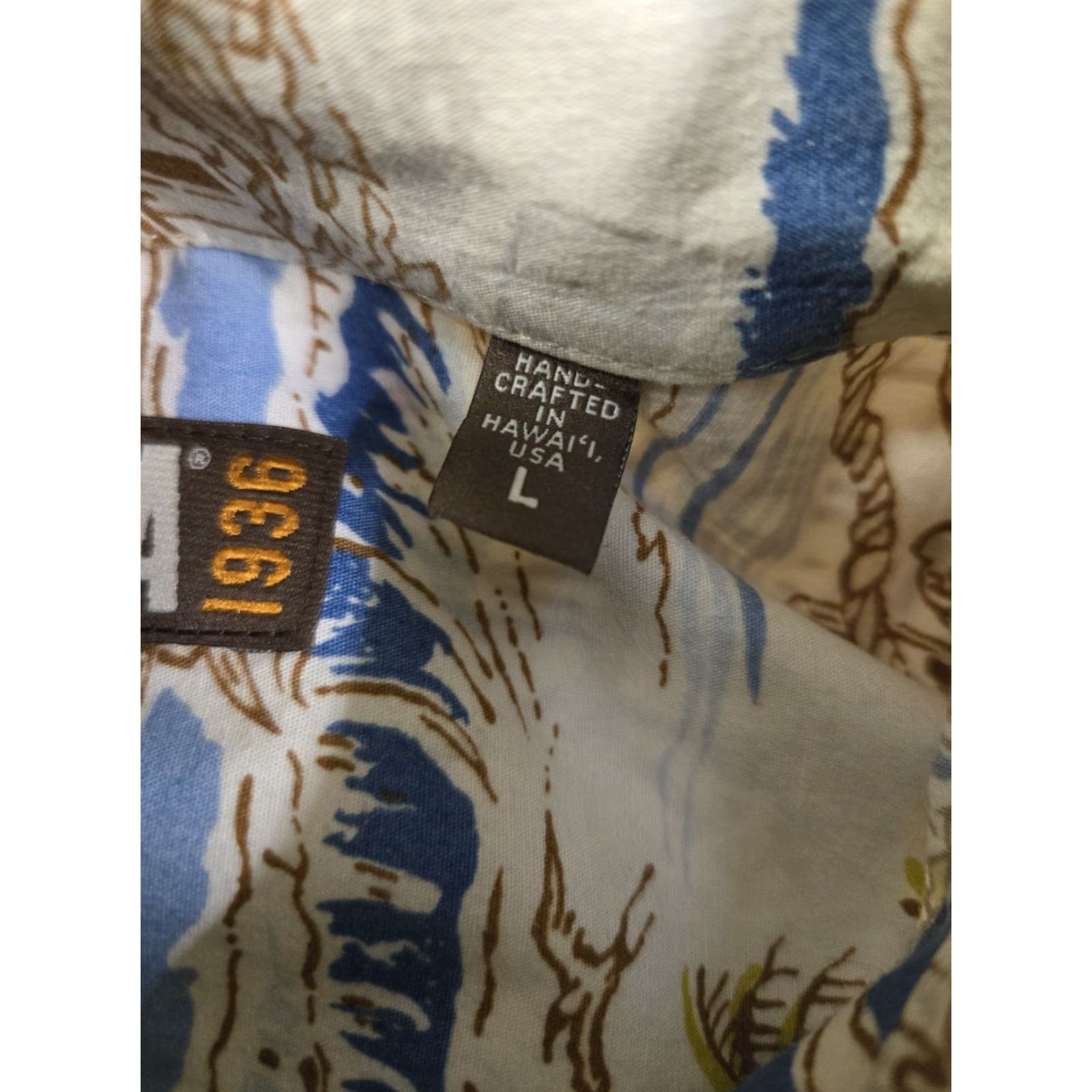 Vintage VINTAGE Kahala Shirt Mens Large White Blue Hawaiian Aloha Button Up Pineapple Print USA Size US L / EU 52-54 / 3 - 5 Thumbnail