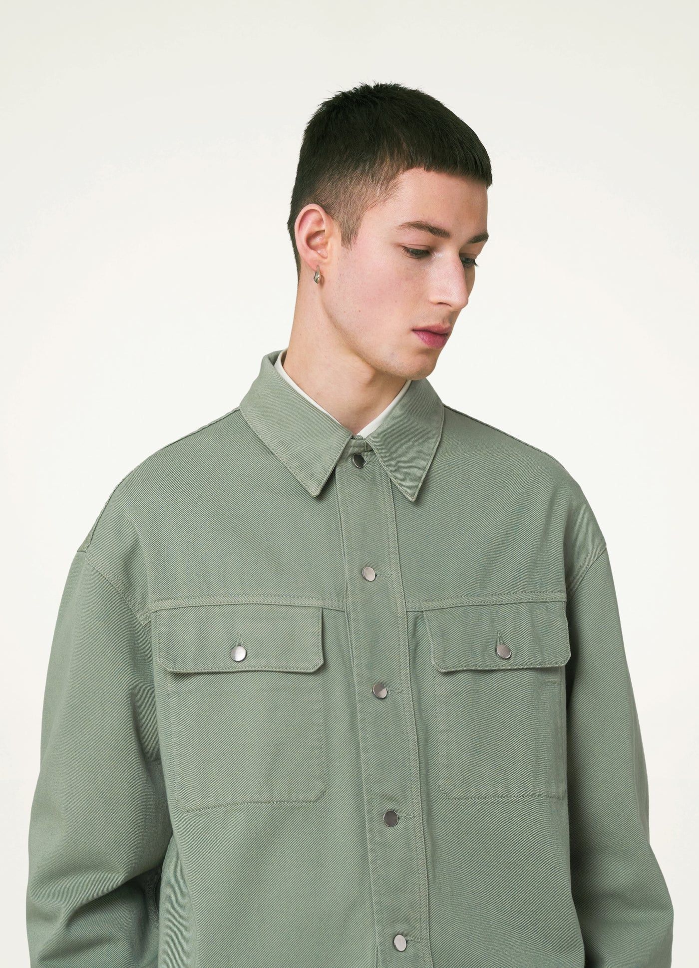 Lemaire 💚 Lemaire Trucker Overshirt Hedge Green Jacket 46 Size US S / EU 44-46 / 1 - 4 Thumbnail