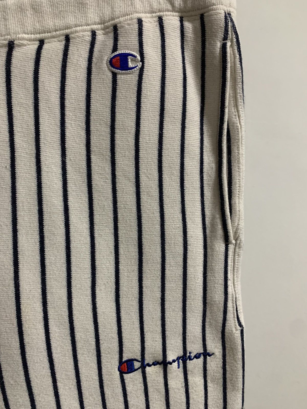 Champion Champion Reverse Weave Stripes Sweatpants Size 33" - 3 Thumbnail