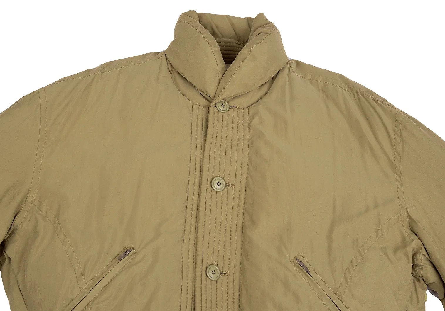 Issey Miyake Nylon Down Jacket in Beige, Size M Size US M / EU 48-50 / 2 - 2 Thumbnail