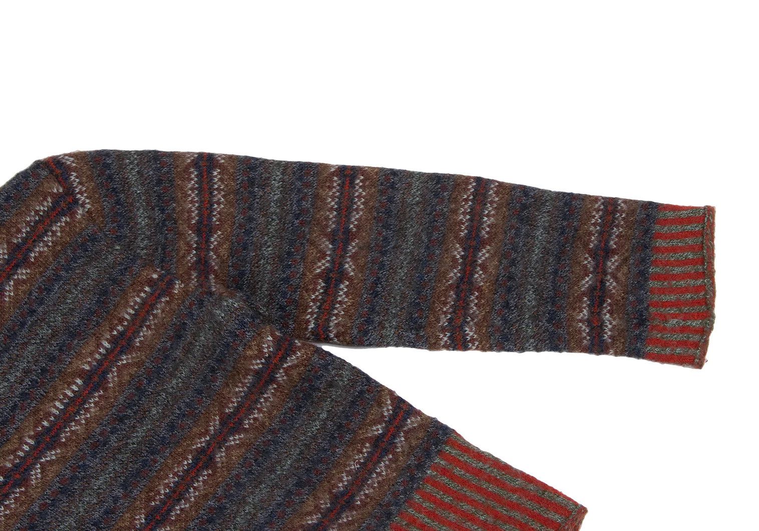 Comme des Garcons Homme Plus Nordic Knit Alpaca Blend Sweater in Multicolor Size US M / EU 48-50 / 2 - 3 Thumbnail