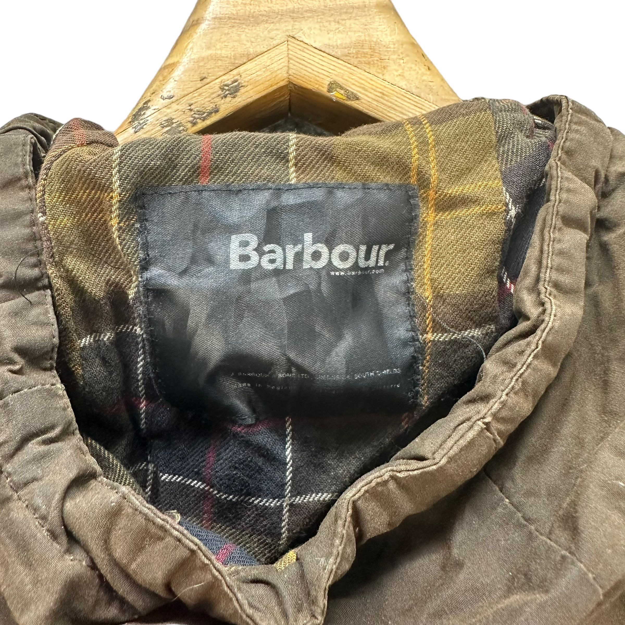 Barbour BARBOUR TARTAN LINED HOODED WAXED JACKET #8177-208 Size US M / EU 48-50 / 2 - 14 Thumbnail