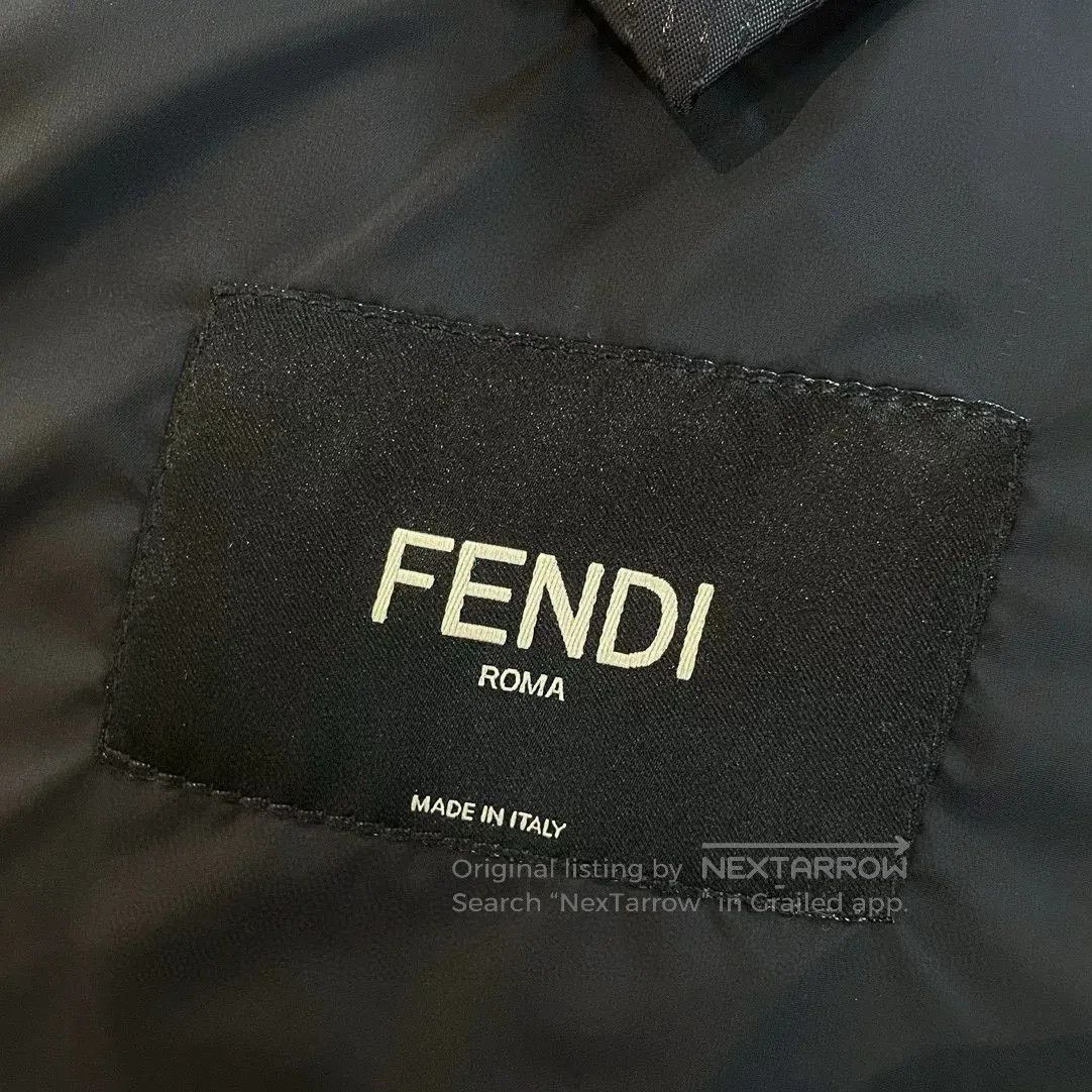Fendi Fendi Striped Black Down Jacket. Size US L / EU 52-54 / 3 - 6 Thumbnail