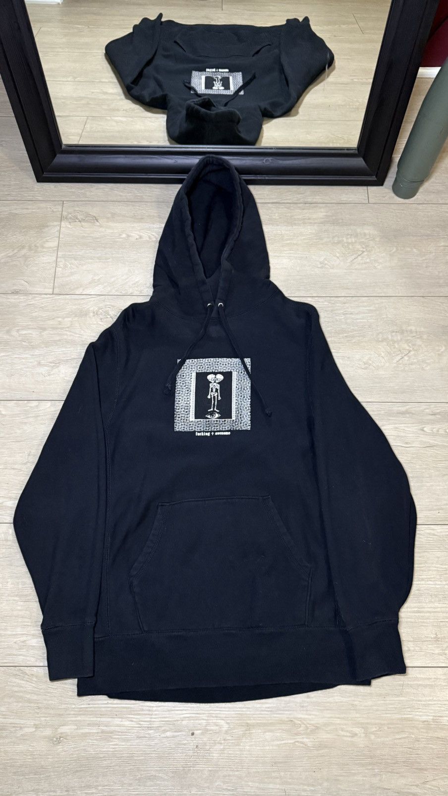 Fucking Awesome Vintage / Y2K FA F Ucking Awesome 2 Heads Skeleton Hoodie Size US L / EU 52-54 / 3 - 4 Thumbnail