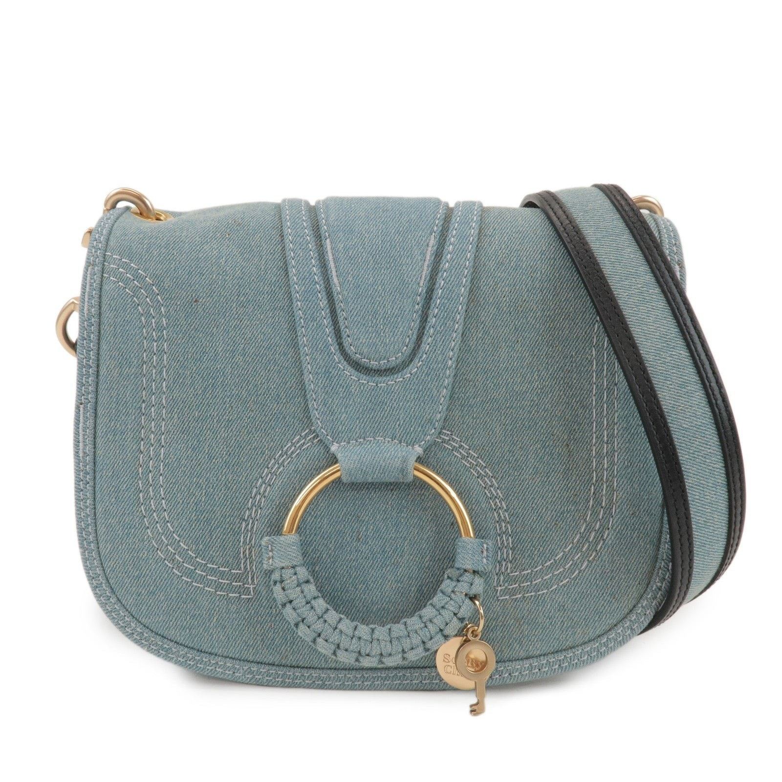 Chloe See by Chloe Hana Denim Shoulder Bag Blue Size ONE SIZE - 1 Thumbnail