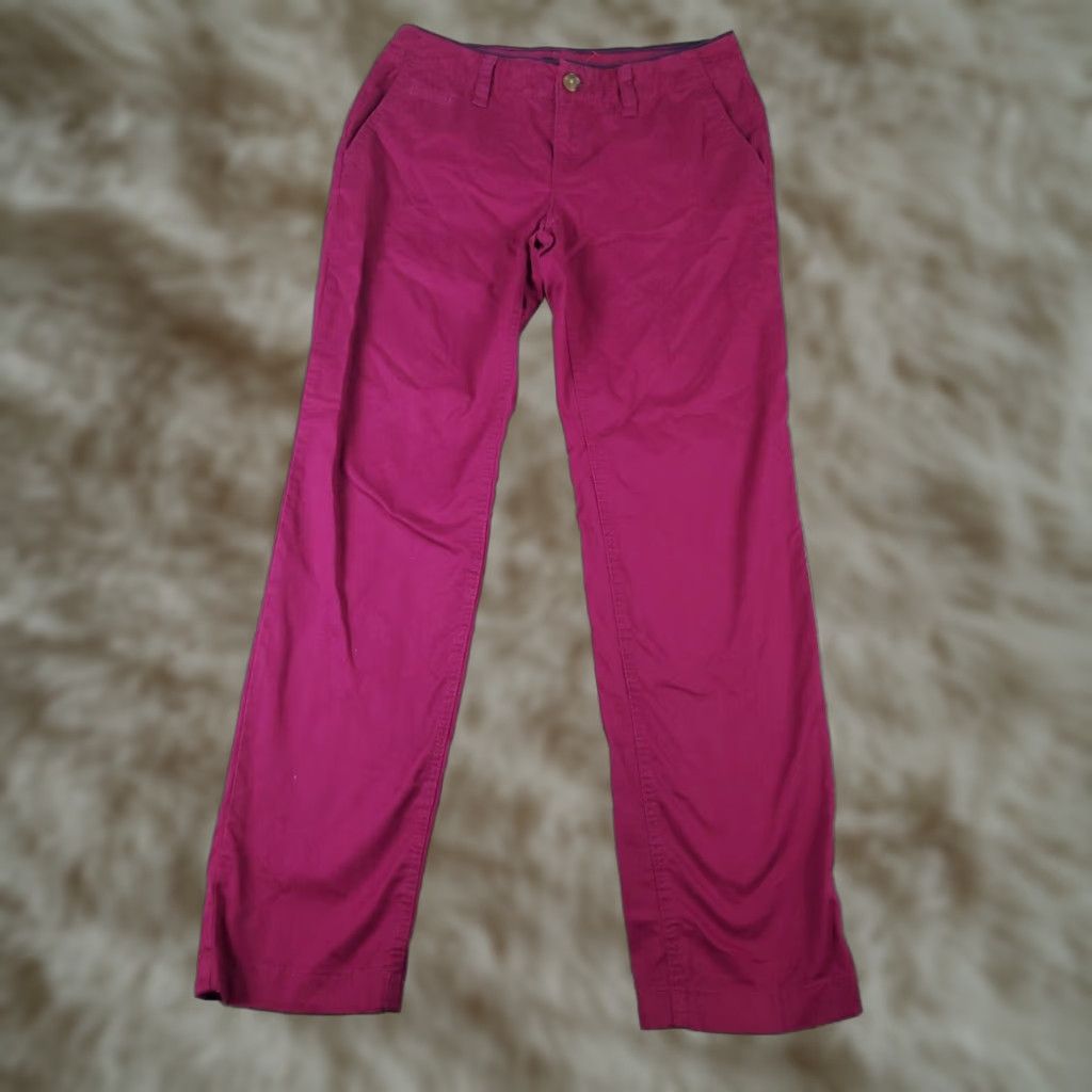 Tommy Hilfiger Tommy Hilfiger Chino Pants Womens Regular 4 Purple Straight Leg Flat Front Cotton Size 27" / US 4 / IT 40 - 1 Thumbnail