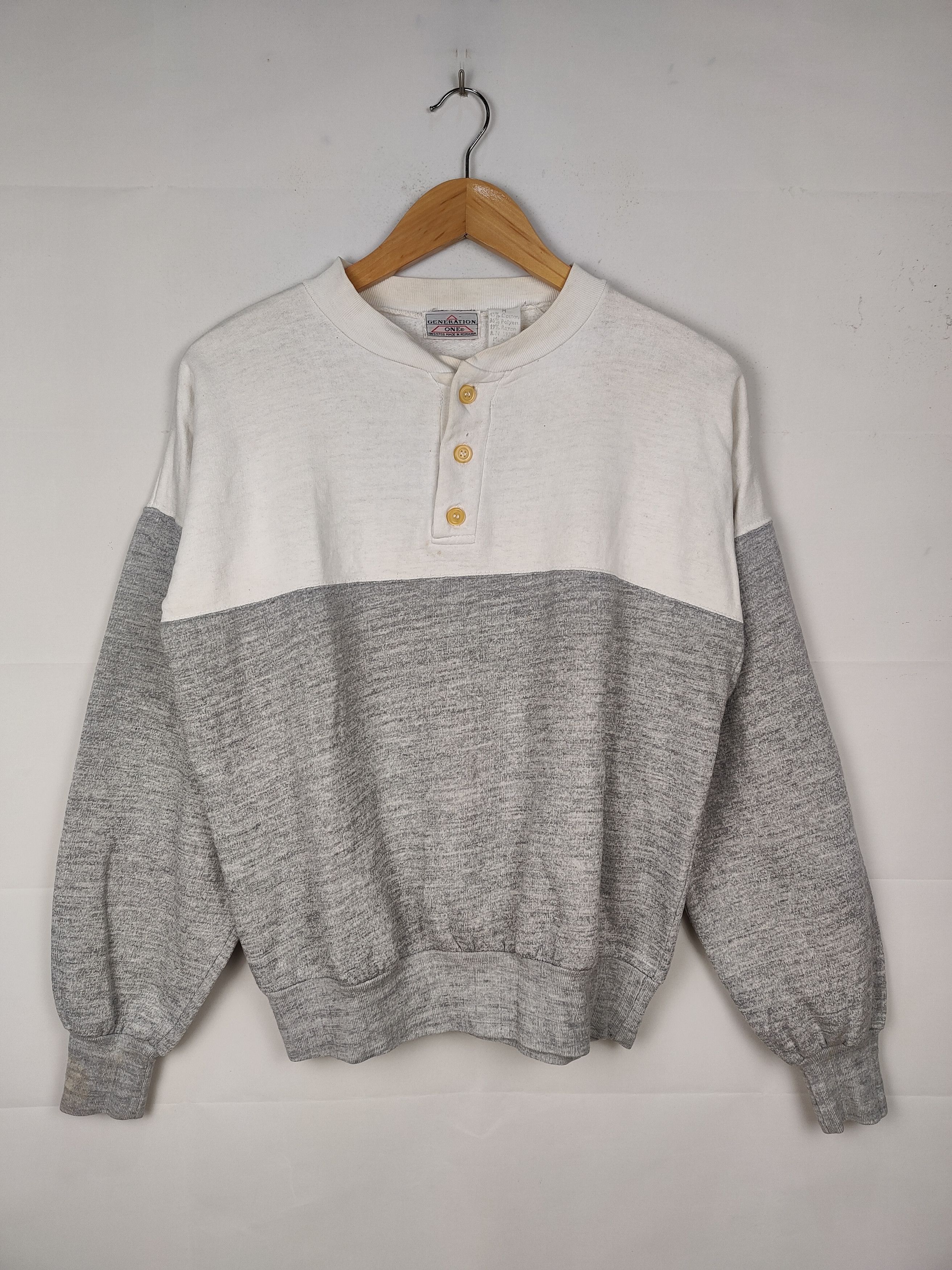 Vintage Vintage 60s Sweatshirt made in romania Size US M / EU 48-50 / 2 - 1 Thumbnail