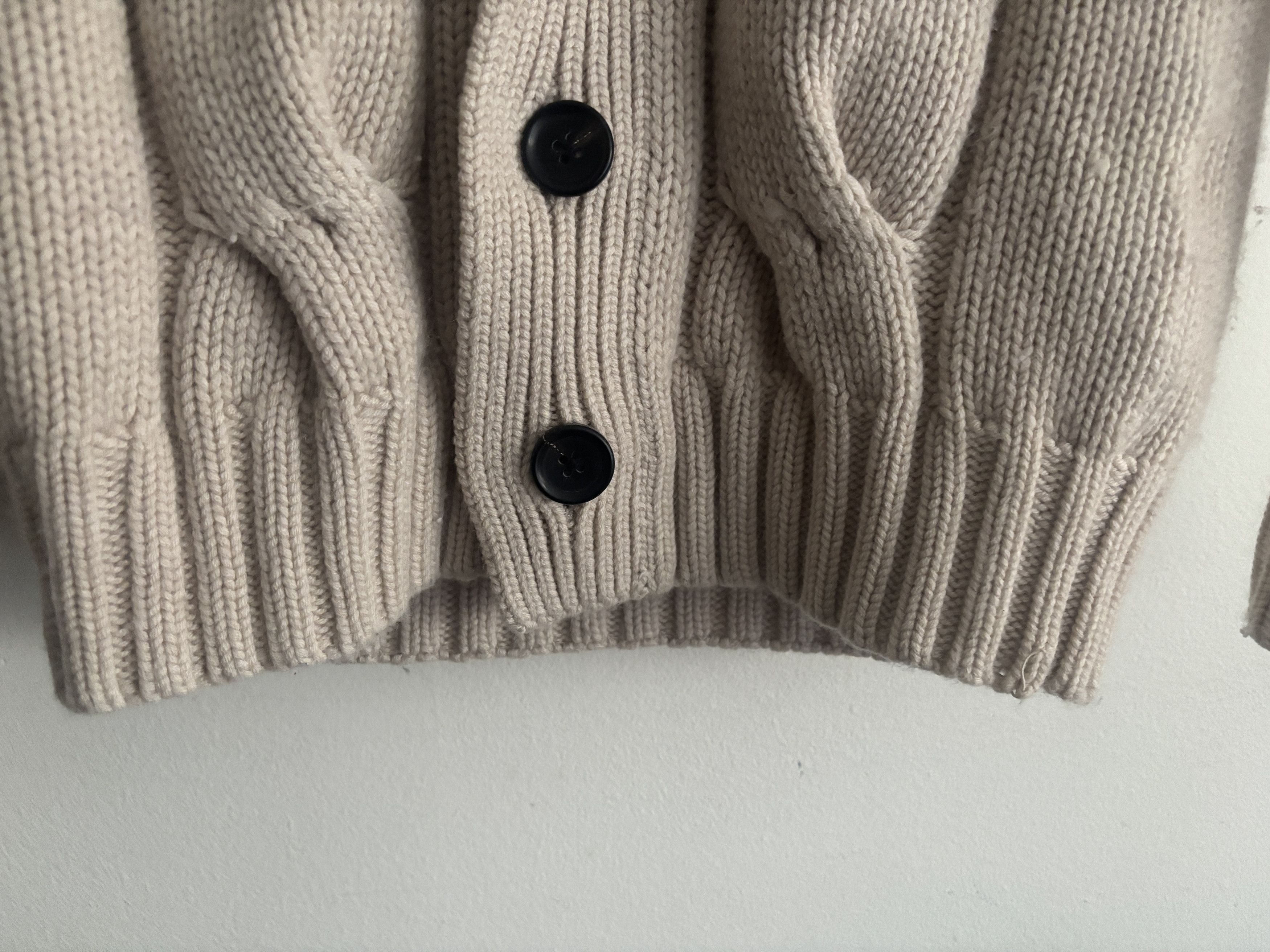 Tomorrowland $320 Wool Cashmere Cable Knit Cardigan Sweater - XS/Small Size XS / US 0-2 / IT 36-38 - 7 Thumbnail