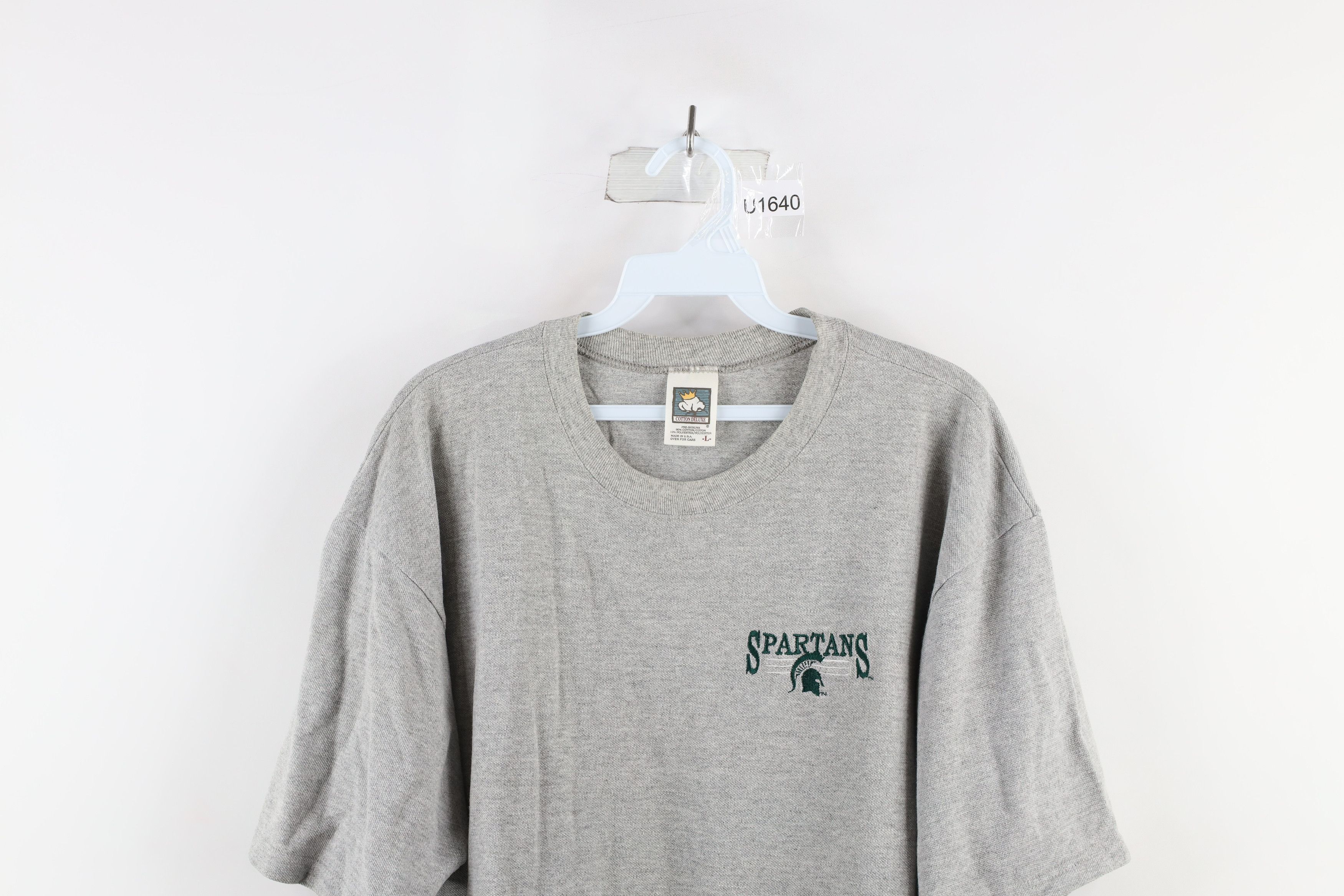Vintage Vintage 90s Michigan State University T-Shirt USA Size US L / EU 52-54 / 3 - 2 Thumbnail