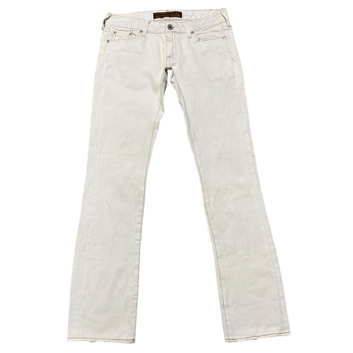 GOA G.O.A White Vintage Distressed Denim Size US 28 / EU 44 - 1 Thumbnail