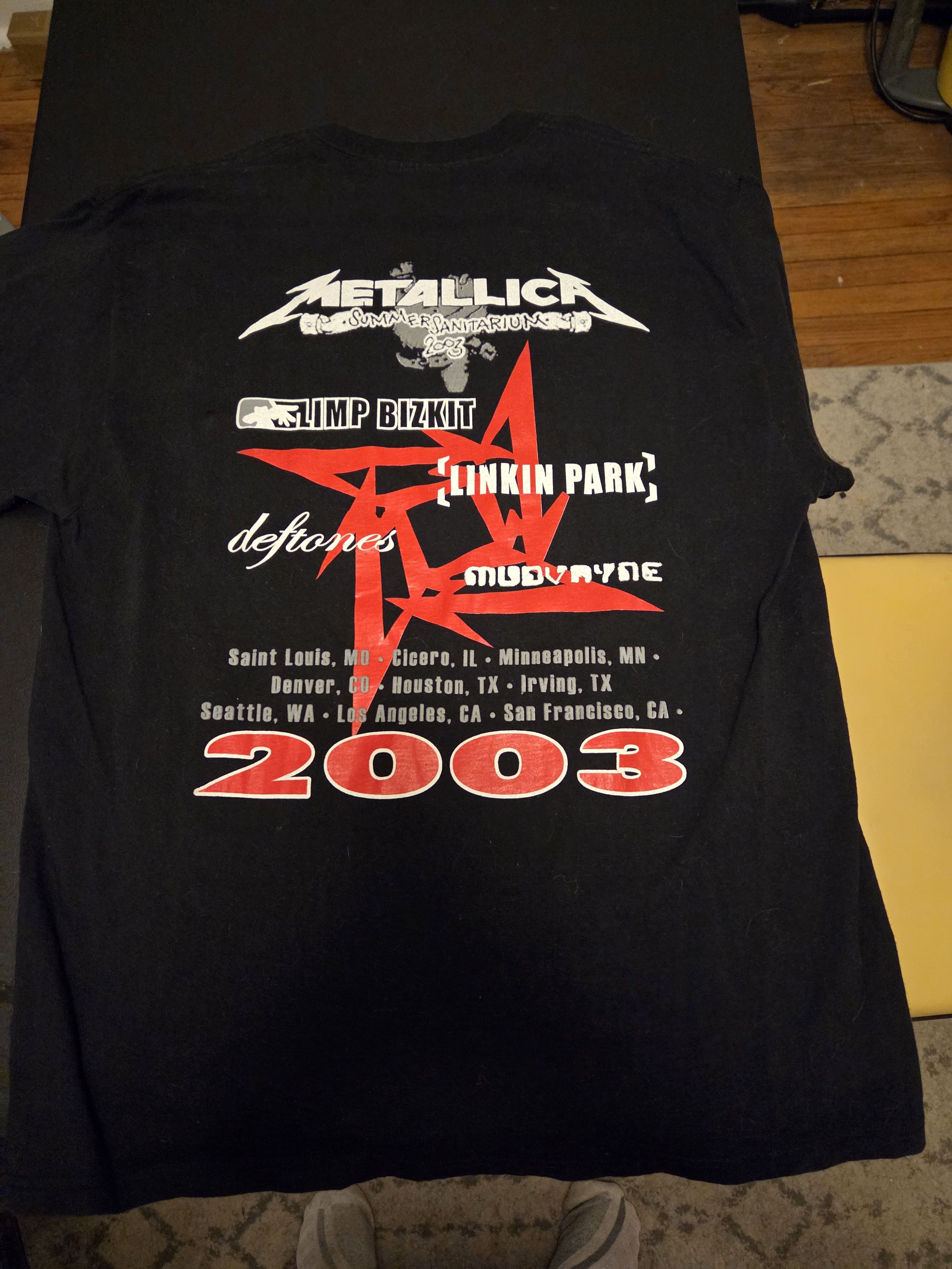 Delta Summer Sanitarium Tour Metallica 2003 t-shirt Extra Large Size US XL / EU 56 / 4 - 2 Thumbnail