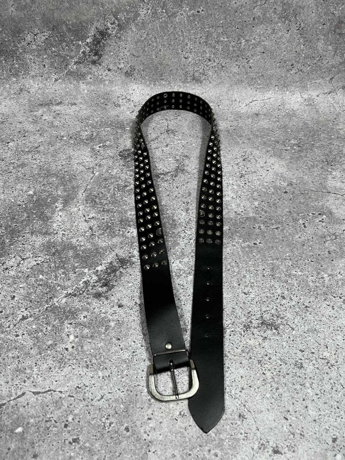 Japanese Brand Vintage Y2k Leather Punk metallic rock belt Size ONE SIZE - 2 Thumbnail