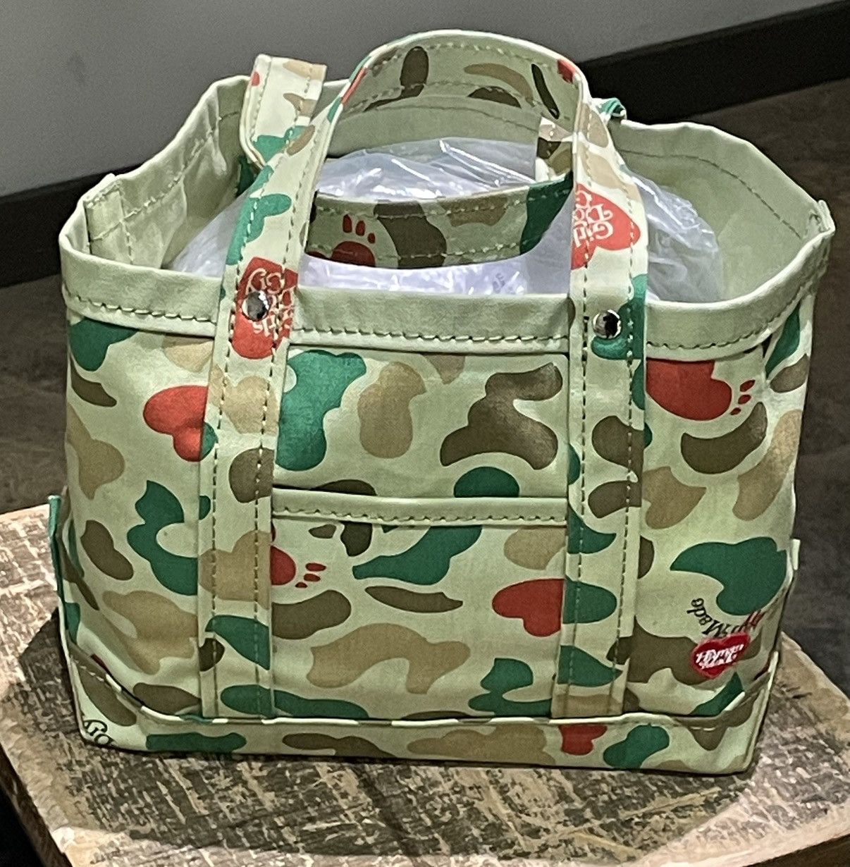 Girls Don't Cry × Human Made Human Made x Girl’s Don’t Cry Small Tote Camo Green Size ONE SIZE - 3 Thumbnail