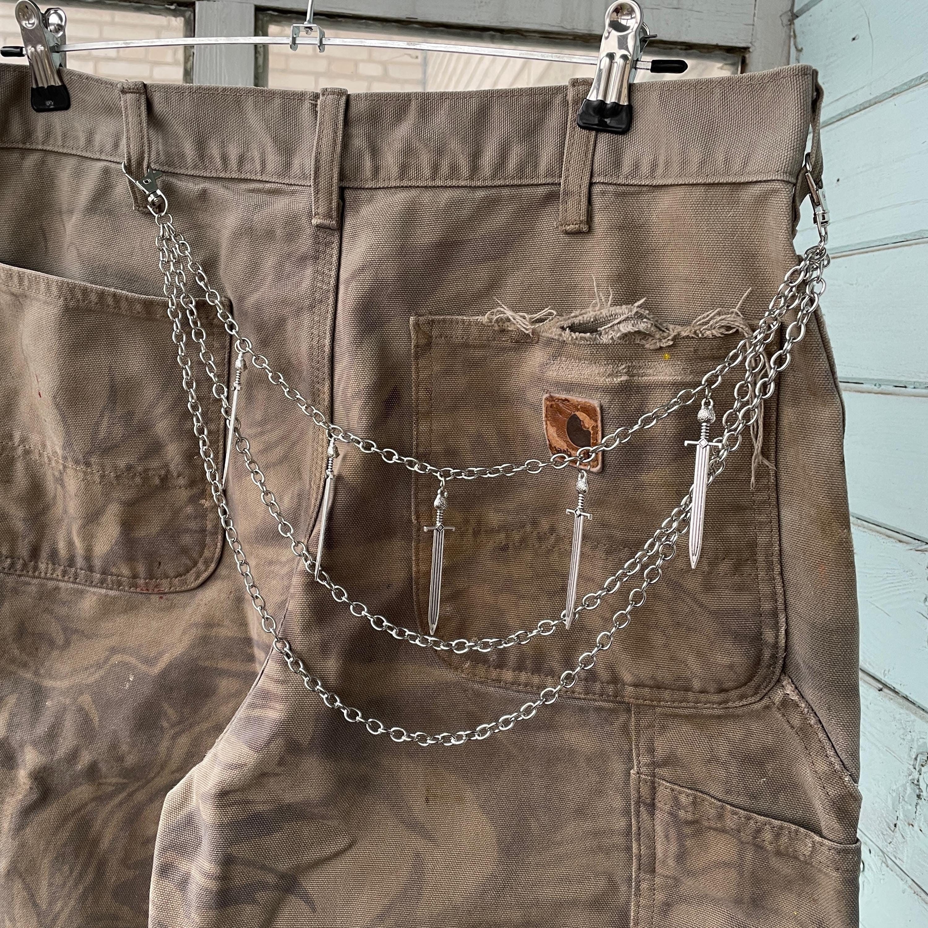 Other Y2K Jewelry Pants Grunge Punk Goth Layered Wallet Belt Size ONE SIZE - 4 Thumbnail