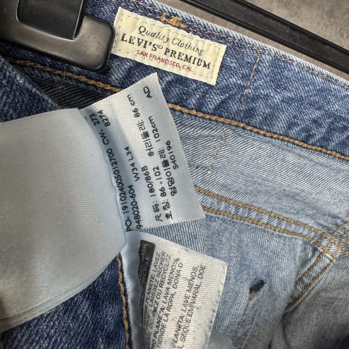 Levi's × Levi's Vintage Clothing Men’s Jeans Levi’s Premium 501 Blue Size 34/34 Denim Pants Size US 34 / EU 50 - 6 Thumbnail