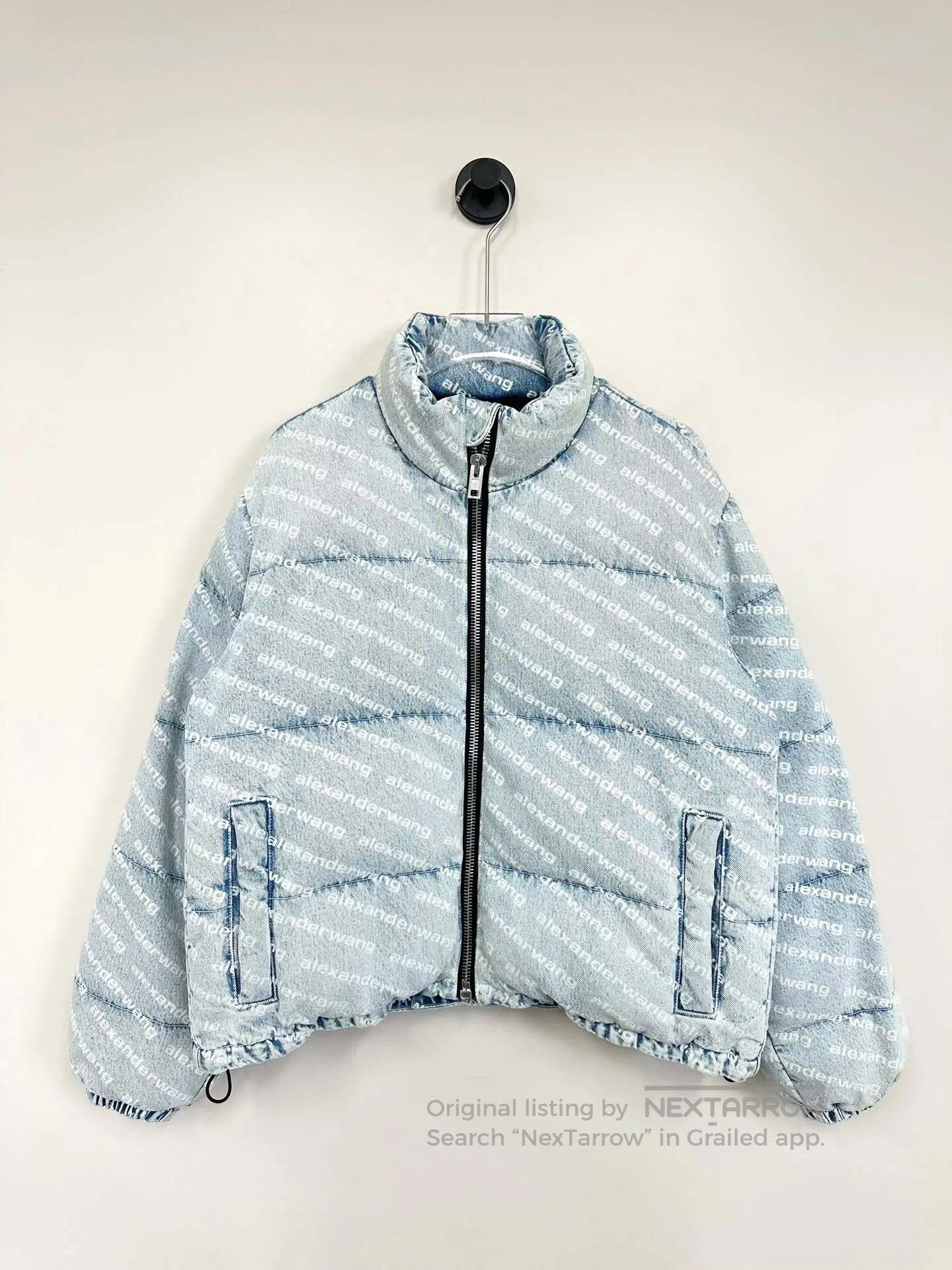 Alexander Wang Alexander Wang Washed Blue Full Print Cotton Jacket| Size US S / EU 44-46 / 1 - 1 Thumbnail