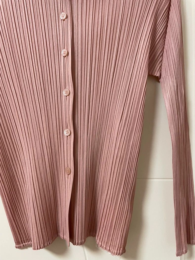 Issey Miyake Issey Miyake Pink pleated shirt Size L / US 10 / IT 46 - 2 Thumbnail