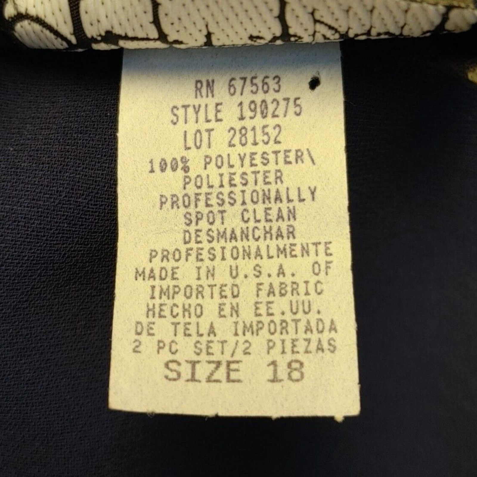 Other S.L.Fashions Women's Navy Blue Short Sleeve Scoop Scarf Bead Size XXL / US 16-18 / IT 52-54 - 4 Thumbnail