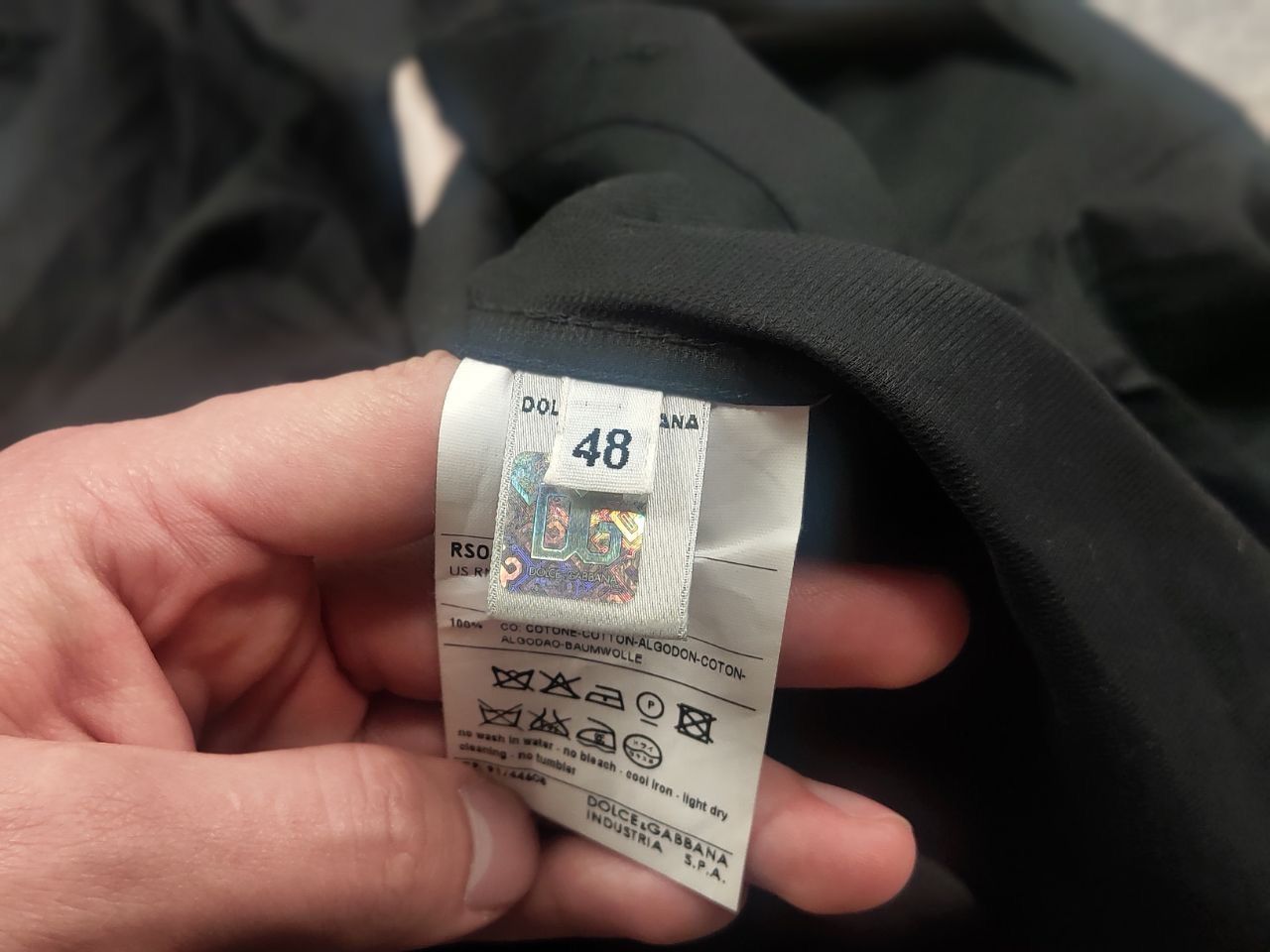 Dolce & Gabbana Dolce & Gabbana Vintage Black Slim long sleeves Shirt logo Size US M / EU 48-50 / 2 - 13 Thumbnail