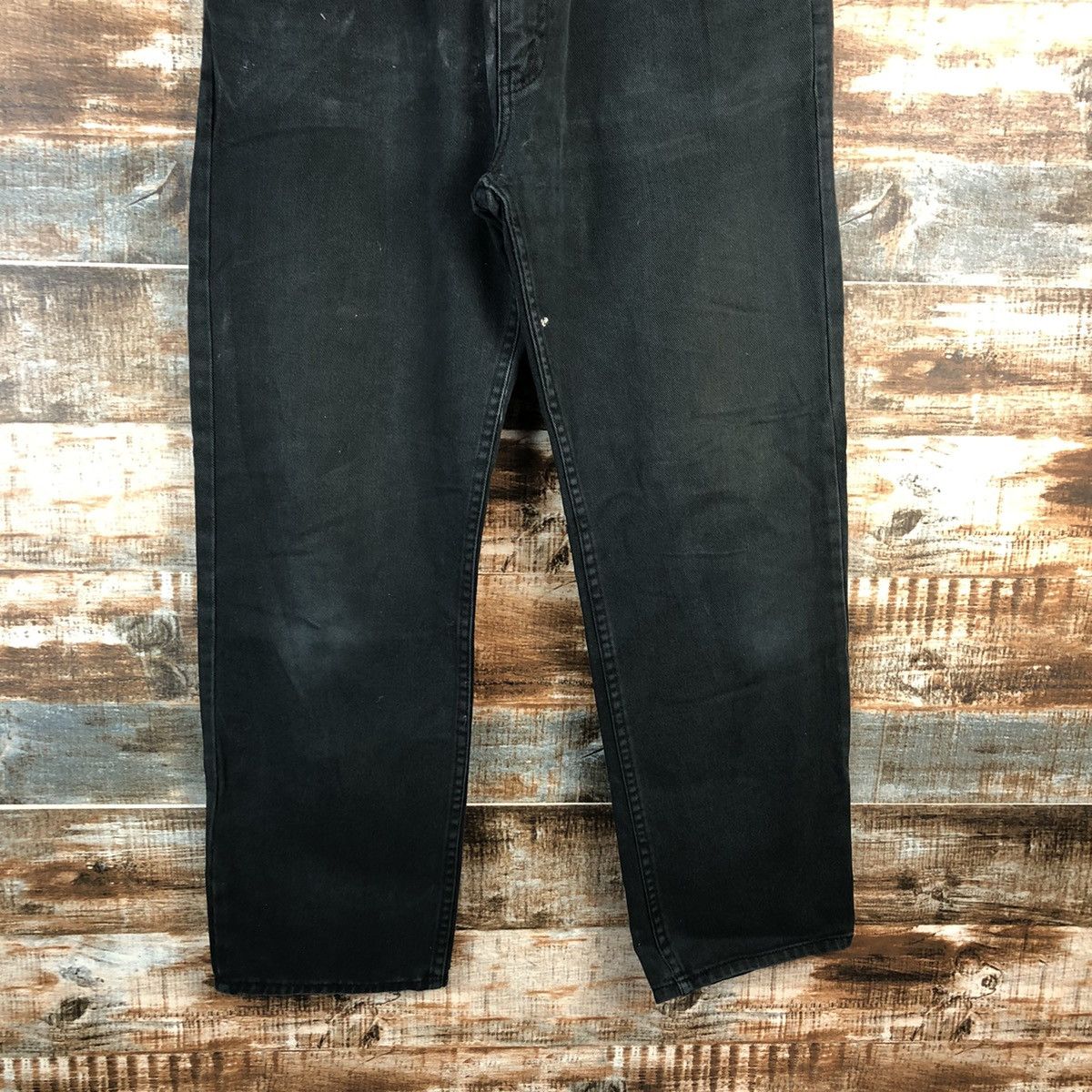 Levi's Levis 607 orange tag Black Denim jeans Pants #A2611 Size US 33 - 3 Thumbnail