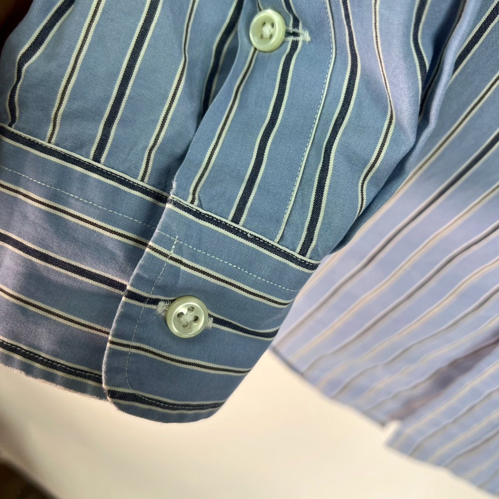 Ralph Lauren VINTAGE Ralph Lauren Polo Shirt Men's Medium Blue Striped Button-Up All Seasons Size US M / EU 48-50 / 2 - 4 Thumbnail