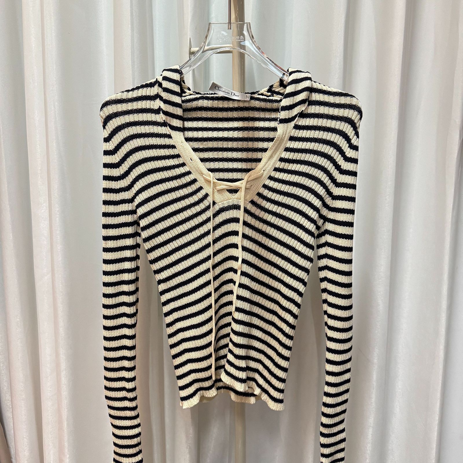 Dior Dior Striped Logo Knit Sweater Size 40 Size M / US 6-8 / IT 42-44 - 1 Thumbnail