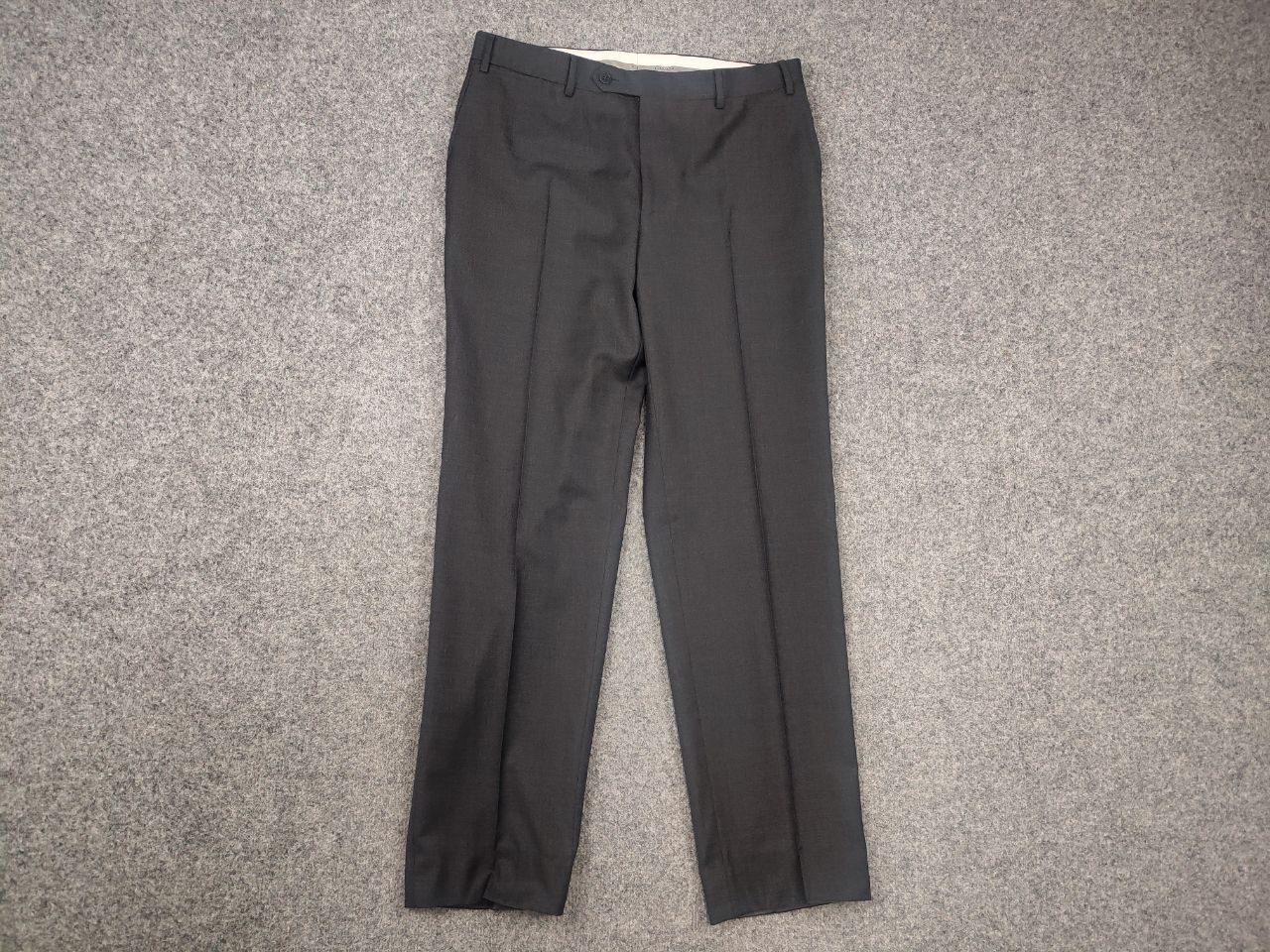 Canali Canali Italy Design 2 button Business Classic Suit Gray wool Size 50R - 10 Thumbnail