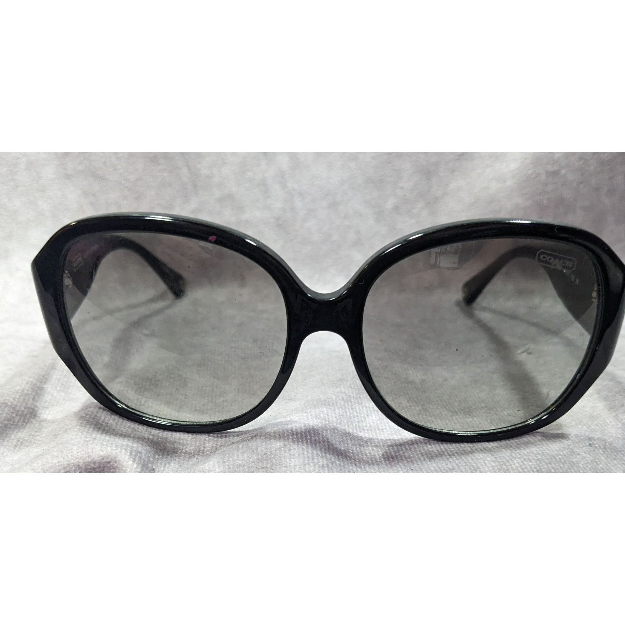 Coach Glam Goth Coach HC8037B Angeline Black And Rhinestone Sungla Size ONE SIZE - 1 Thumbnail