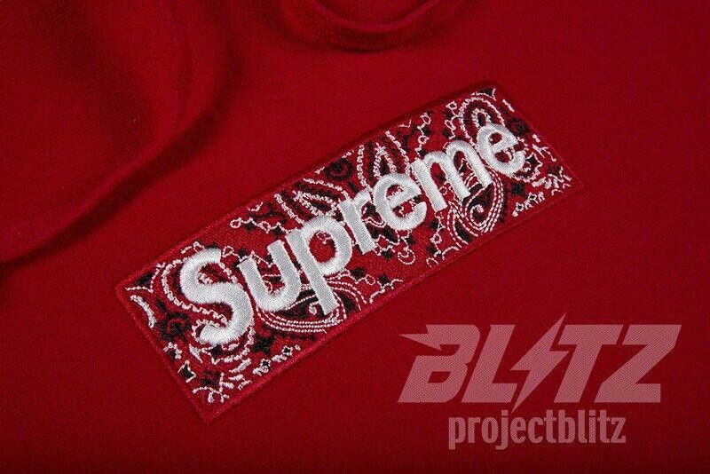Supreme FW19 SUPREME BANDANA BOX LOGO HOODED SWEATSHIRT HOODIE RED L Size US L / EU 52-54 / 3 - 3 Thumbnail