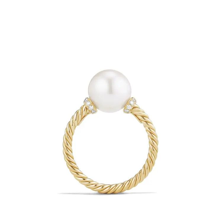 David Yurman o1s1wg111025 R12836D /Size 9 / Ring with Pearls in Golden Size ONE SIZE - 3 Thumbnail