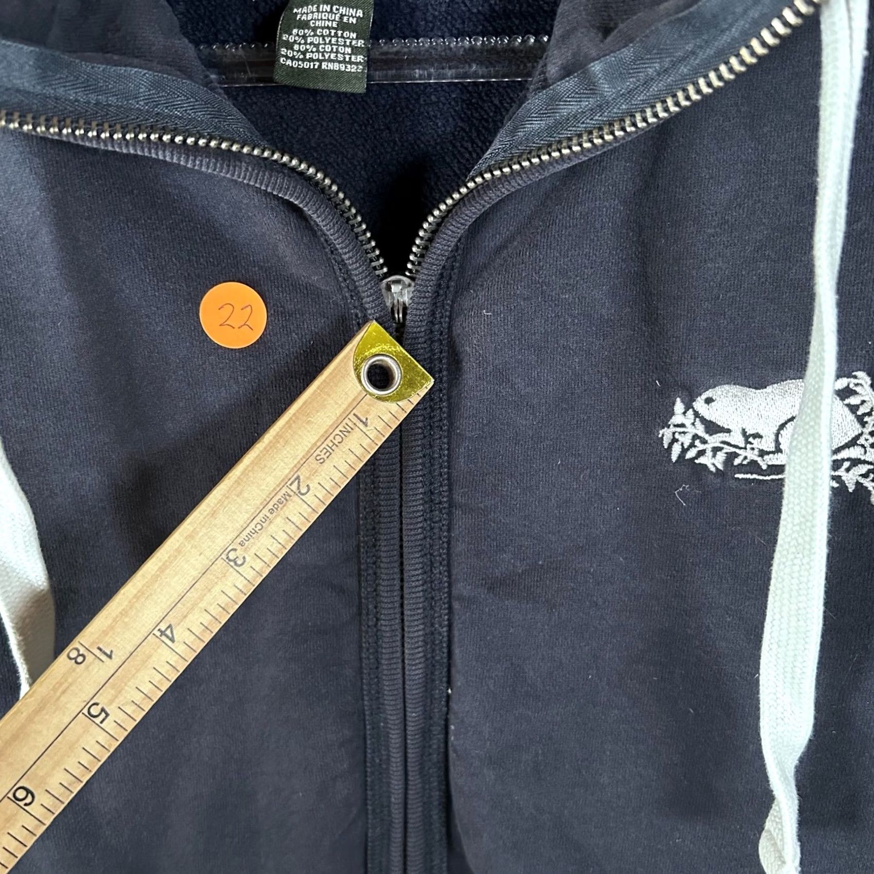 Roots Roots Shirt Mens S Canadian Heritage Navy Full Zip Hoodie Sweatshirt Size US S / EU 44-46 / 1 - 5 Thumbnail