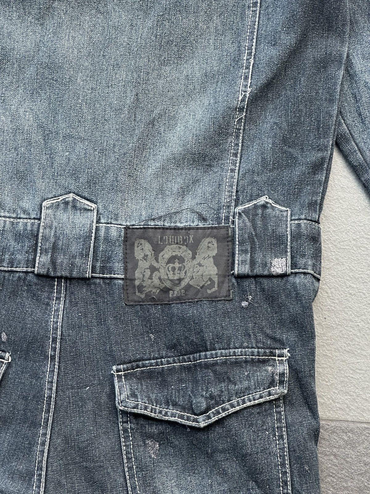 LOWBOX 2000s Lowbox American Work Style Denim Coveralls Size US 32 / EU 48 - 12 Thumbnail
