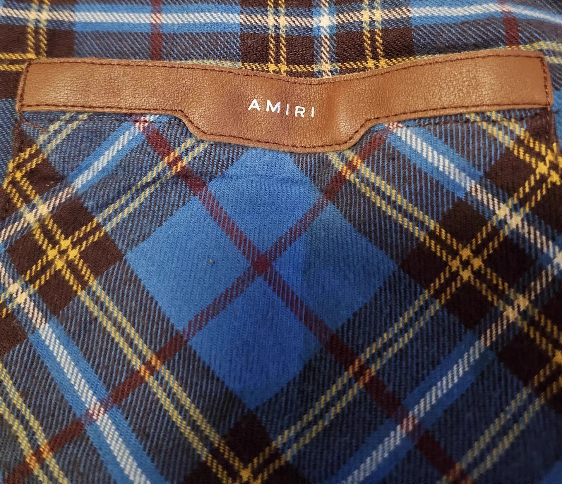 Amiri Amiri Blue Plaid Shirt Q4 Size US M / EU 48-50 / 2 - 4 Thumbnail