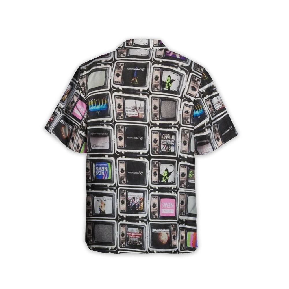 Designer TV Print Camp-Collared Shirt – Retro Vibes, Modern Edge Size US S / EU 44-46 / 1 - 4 Thumbnail