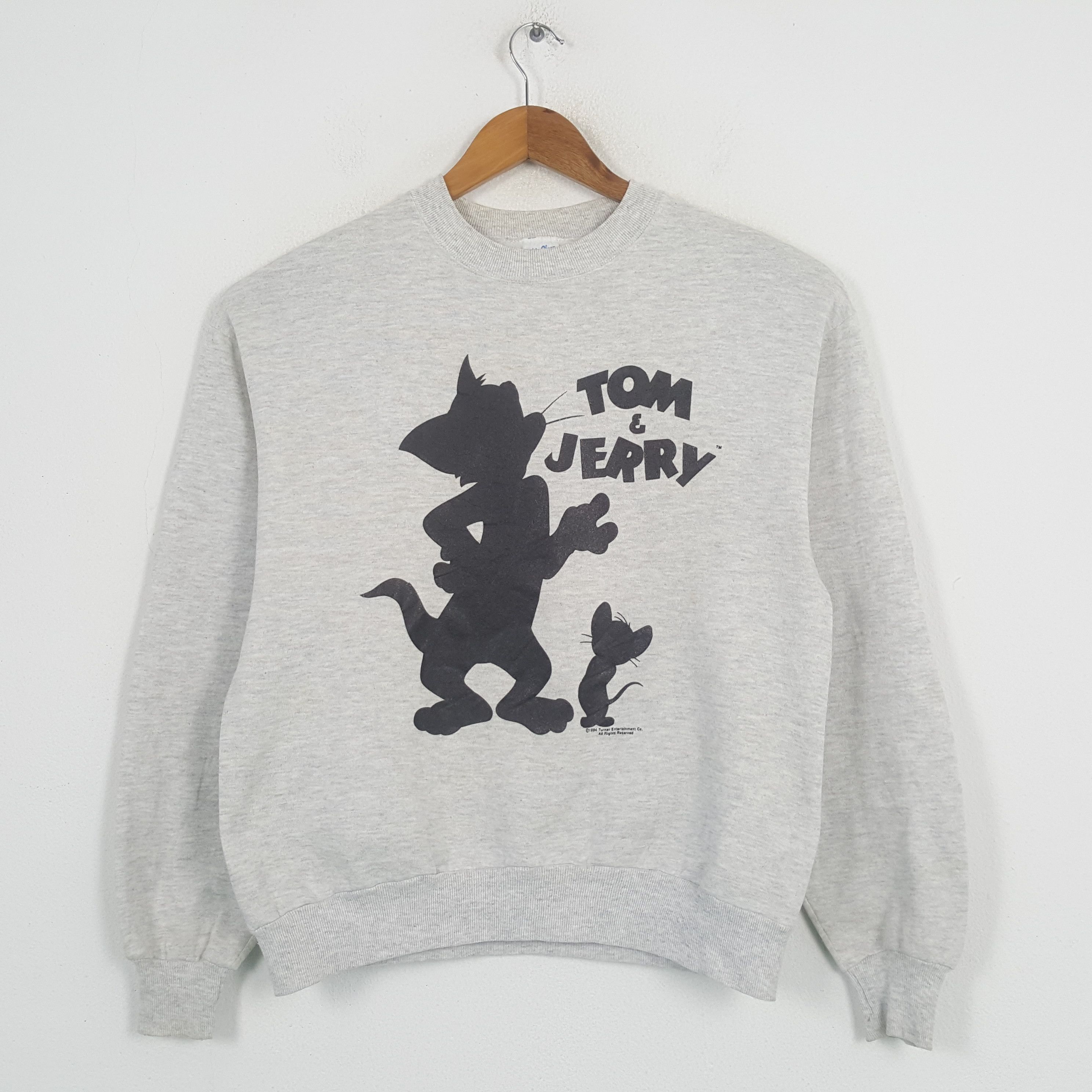 Cartoon Network × Velva Sheen × Vintage Vintage Tom & Jerry American Kids Cartoon Sweatshirt C291N12 Size US M / EU 48-50 / 2 - 2 Thumbnail