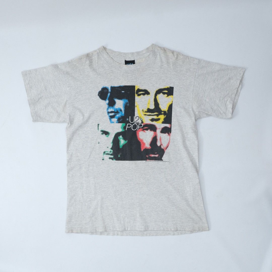 Vintage 1997 U2 Pop Mart Tour Grey Tee - Unisex Size US M / EU 48-50 / 2 - 1 Thumbnail