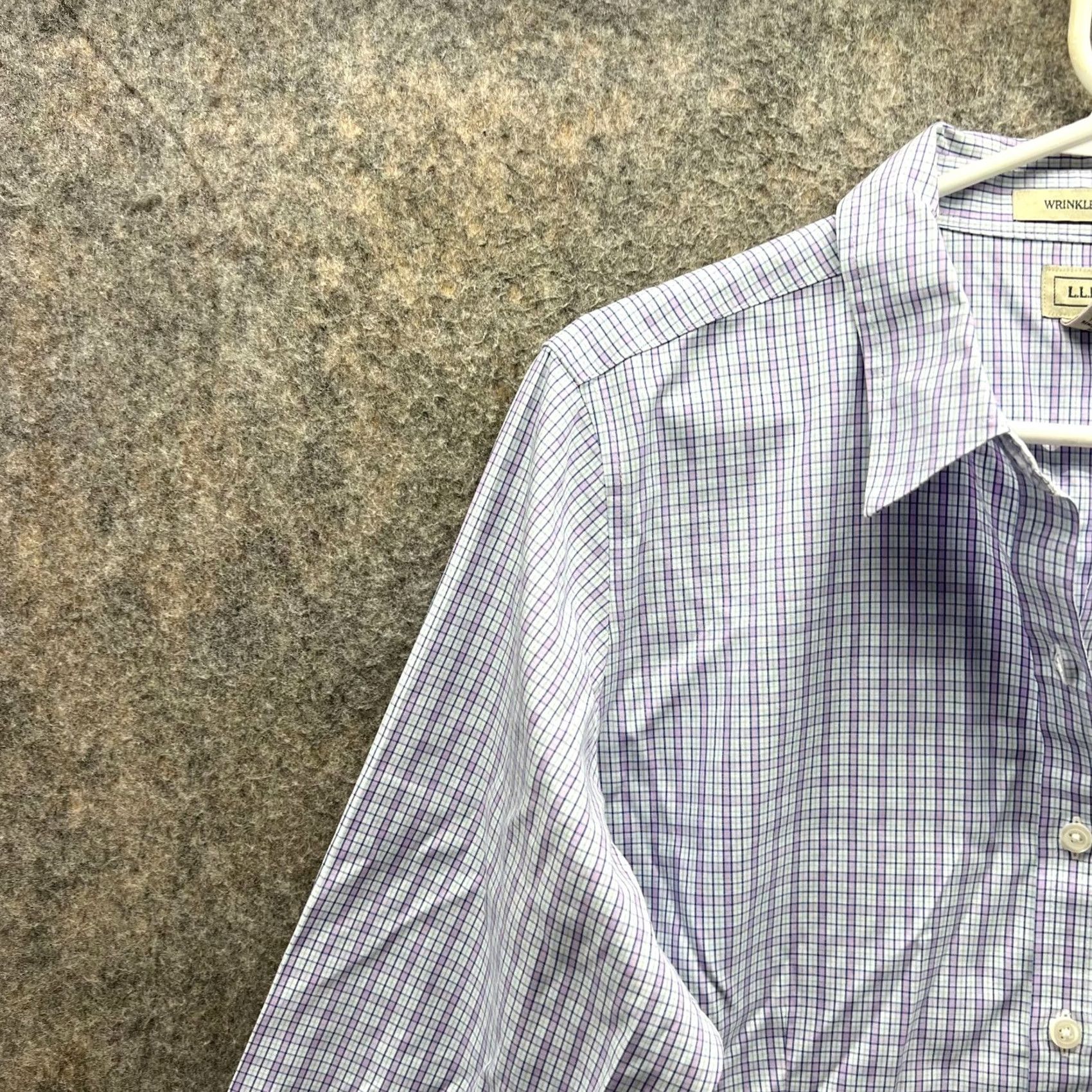 Vintage LL Bean Shirt Women Medium Purple Button-Down Wrinkle Resistant Casual Shirt Size M / US 6-8 / IT 42-44 - 2 Thumbnail