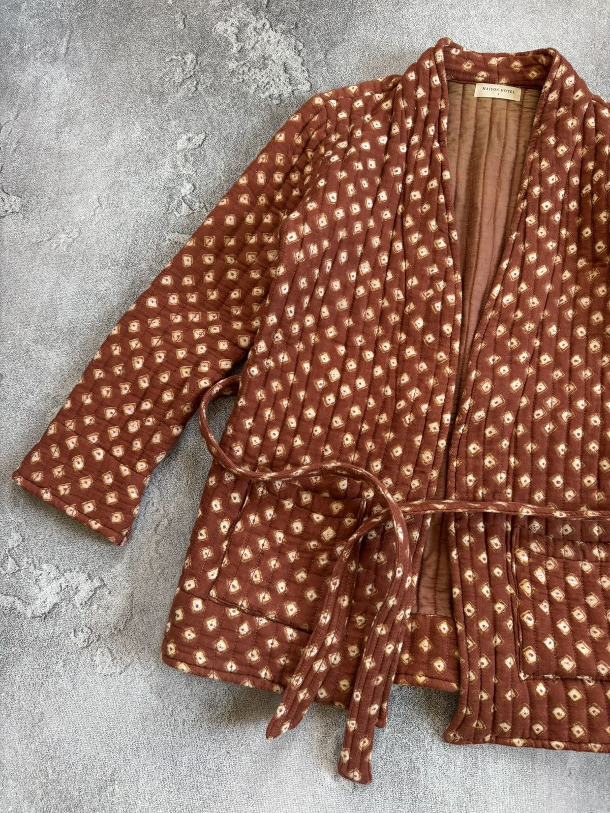 Maison Hotel Maison Hotel S/size kimono 👘 belt jacket quilted blazer Size S / US 4 / IT 40 - 7 Thumbnail